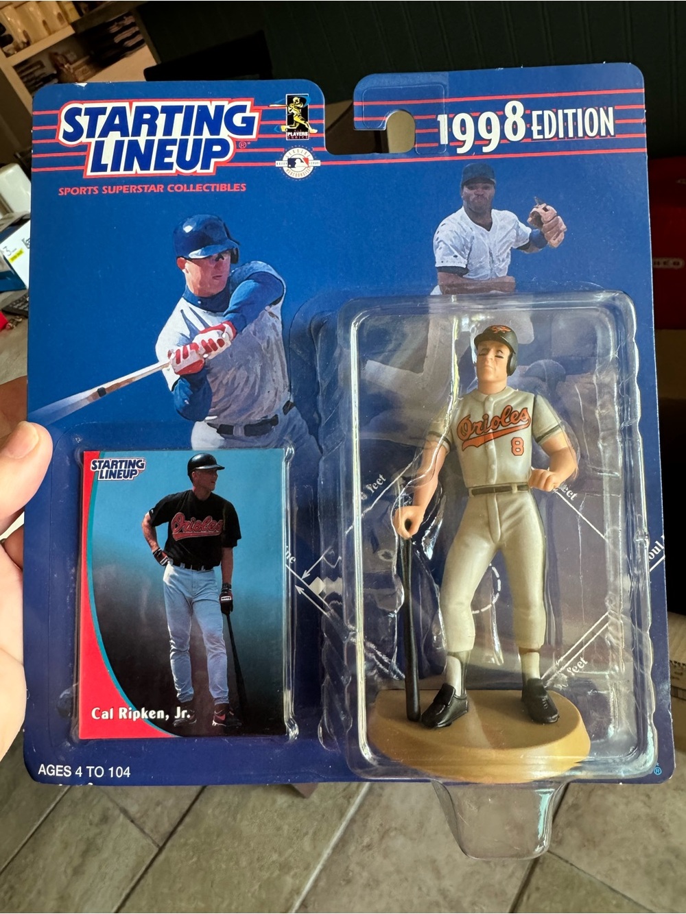 Starting Lineup 1998 Edition Cal Ripken Jr. Action Figure - Gray Orioles Uniform